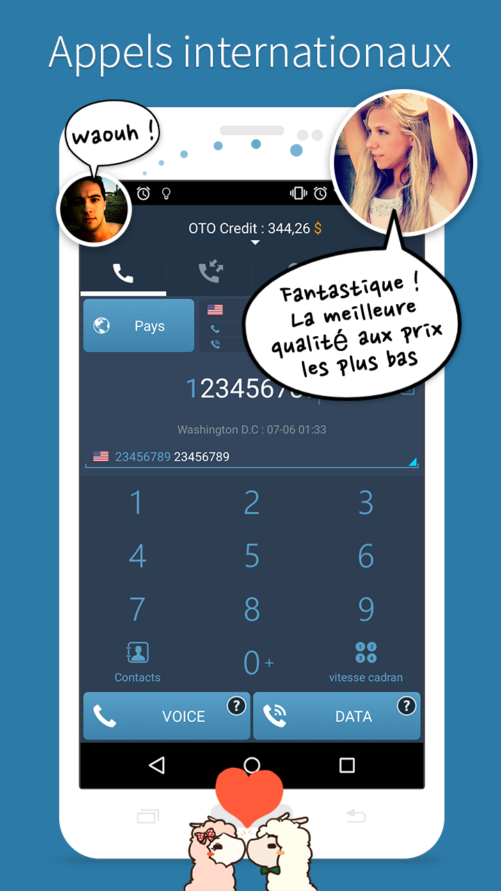 Android application OTO Global International Calls screenshort