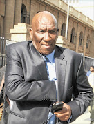 UPSET: Suspended national police commissioner General Bheki Cele at the Johannesburg High Court yesterday. Photo:  Mohau Mofokeng