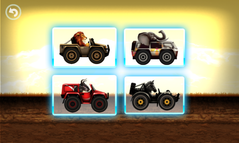 Android application Fun Kid Racing - Safari Cars screenshort