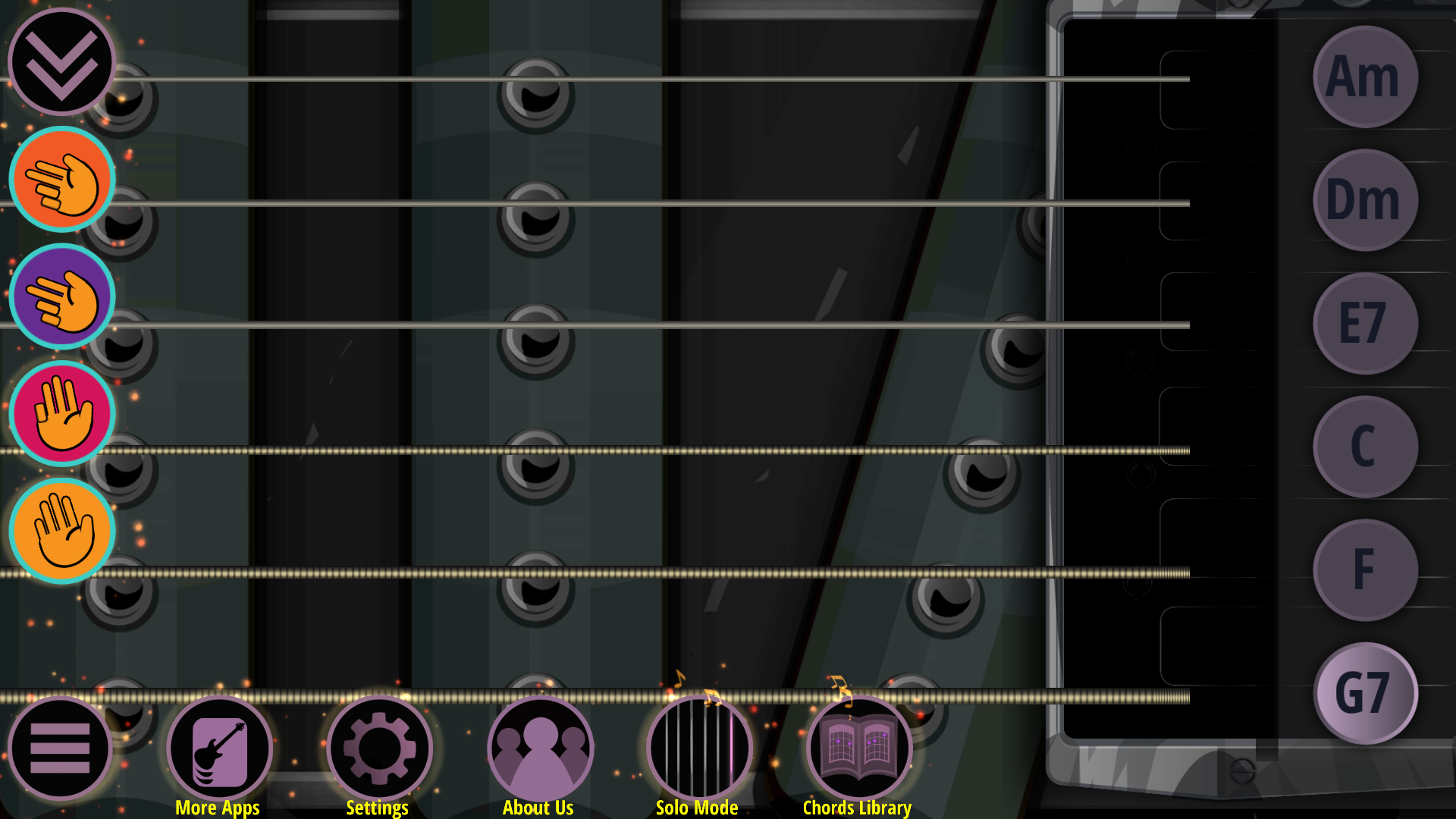 Android application Hard Rock Guitar PRO screenshort