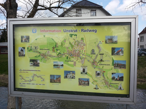 Infotafel Unstrut Radweg