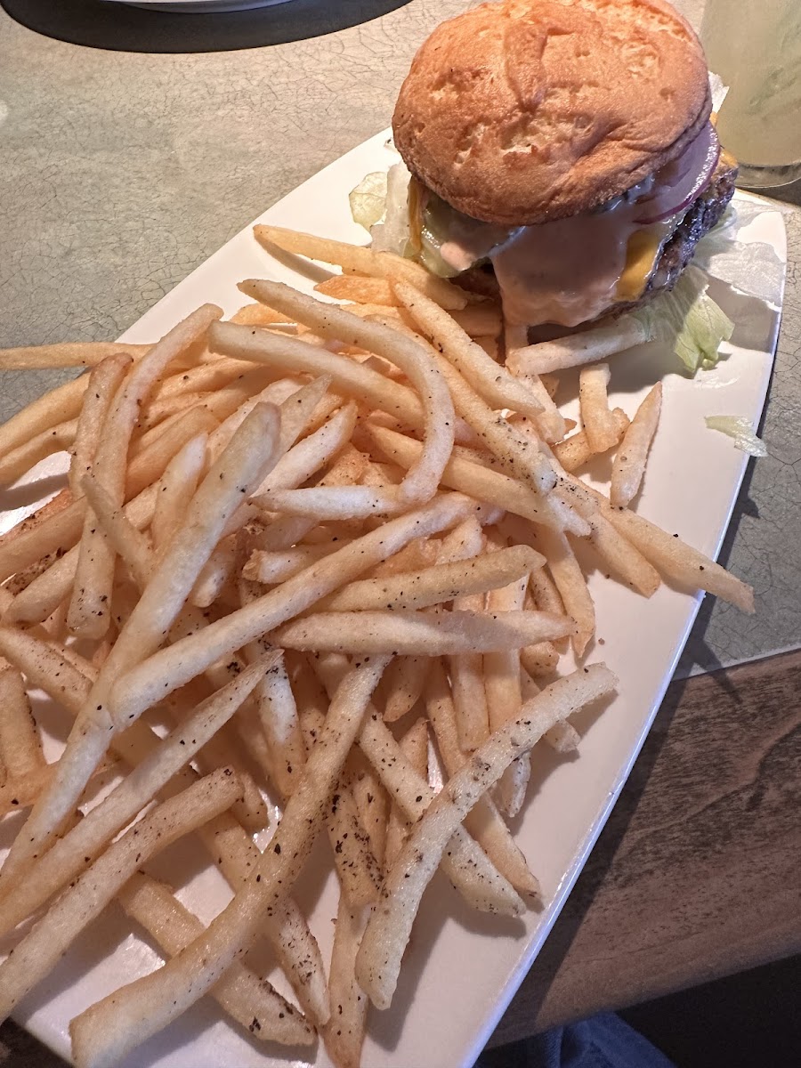 Gluten Free Burger & Fries