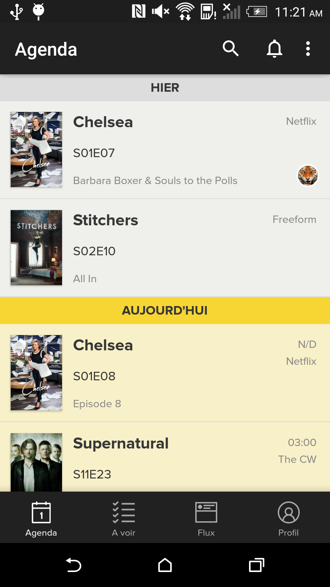 Android application TVShow Time, TV show guide screenshort