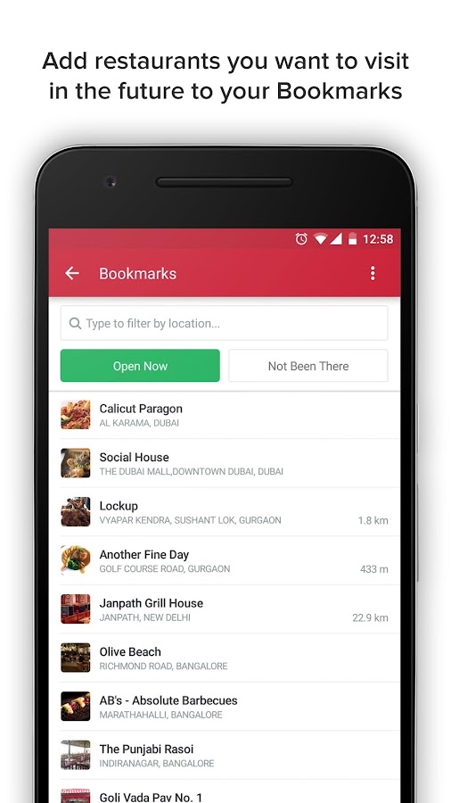 Zomato - Restaurant Finder — приложение на Android