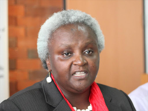 Kenya National Commission on Human Rights Chairperson Kagwiria Mbogori. PHOTO/file