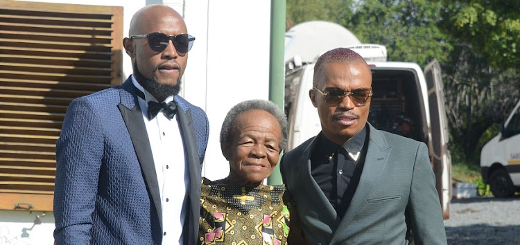 Mary Twala accompanied Somizi to his traditional wedding ceremony.