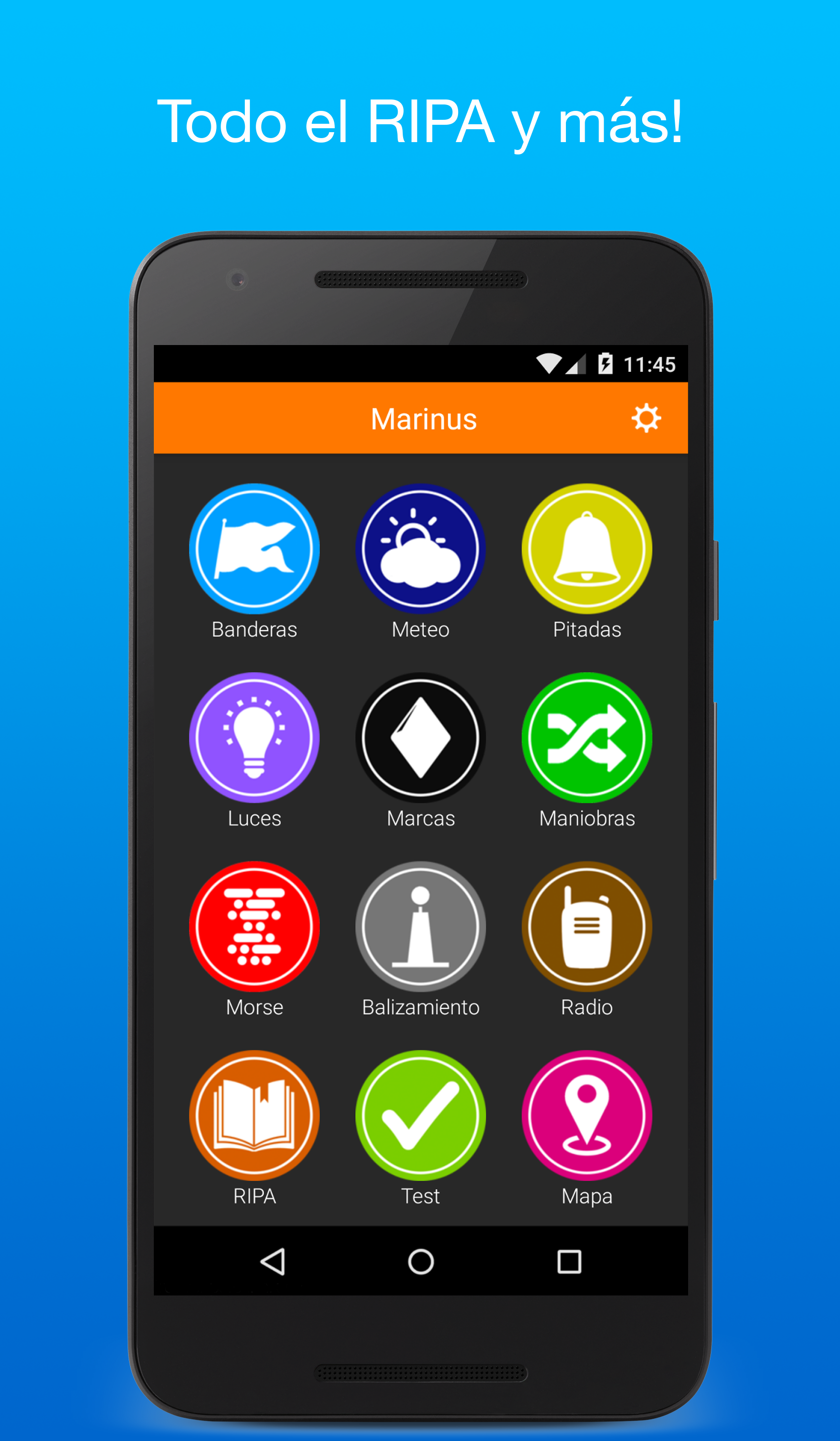 Android application Marinus - Boating rules screenshort