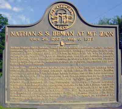 NATHAN S. S. BEMAN AT MT. ZION (Nov. 26, 1785 - Aug. 6, 1871) Nathan Sidney Beman, Presbyterian minister, educator, editor, college President, after graduating from Middlebury College, Vermont,...
