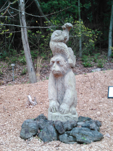 猿の彫像