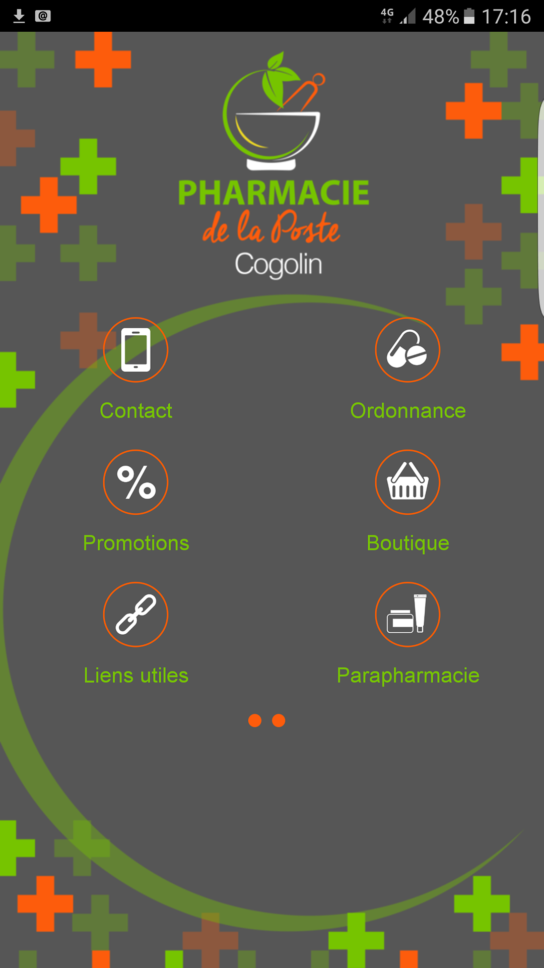 Android application Pharmacie de la Poste Cogolin screenshort