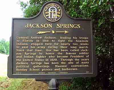 General Andrew Jackson, leading his troops to Florida in 1818 to fight the Seminole Indians, stopped here for nearly two weeks to rest his army during their long march. Since that time, this has...