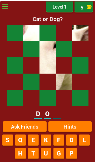 Android application Guess the Animal: Cat or Dog? screenshort