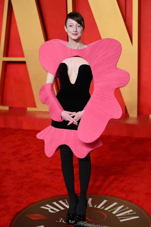 Andrea Riseborough turns heads at the Oscars.