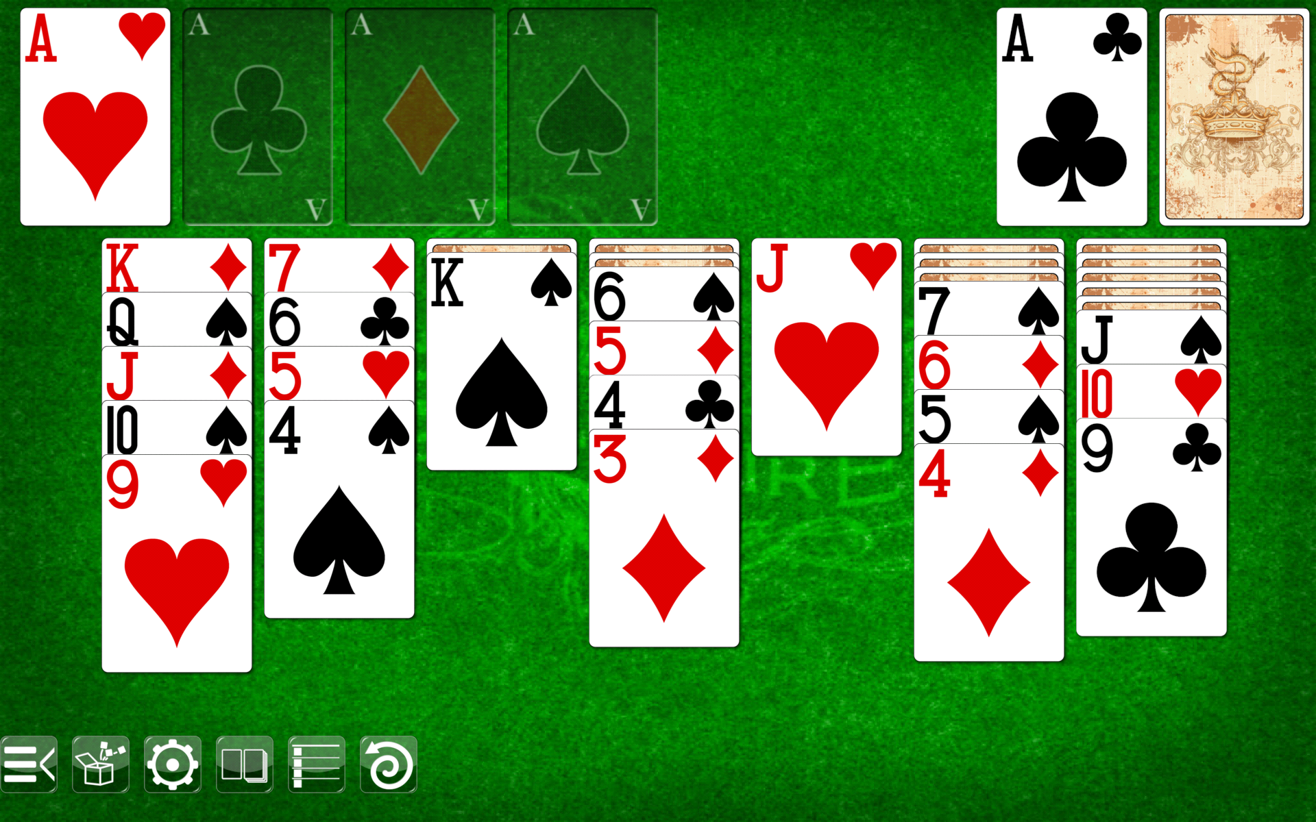 Android application Solitaire screenshort