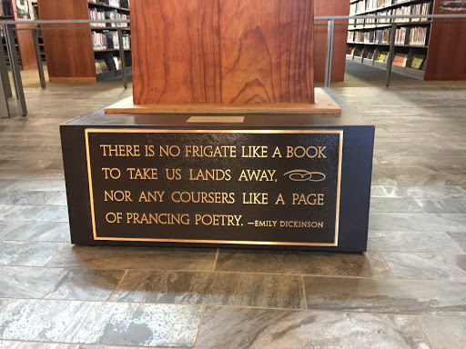 THERE IS NO FRIGATE LIKE A BOOK TO TAKE US LANDS AWAY, NOR ANY COURSERS LIKE A PAGE OF PRANCING POETRY. -EMILY DICKINSON