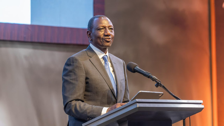 President William Ruto speaking during the opening of the JW Marriott Nairobi on March 26, 2024