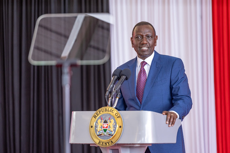 President William Ruto during the launch of Kenya Urban Support Program (KUSP) on May 7, 2024.