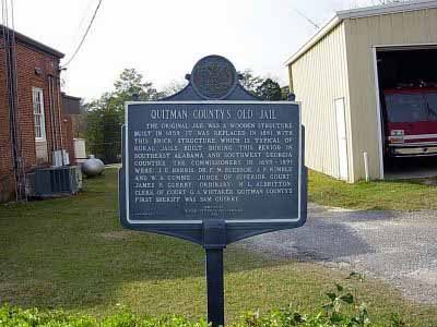 The original jail was a wooden structure built in 1859. It was replaced in 1891 with this brick structure which is typical of rural jails built during this period in southeast Alabama and...