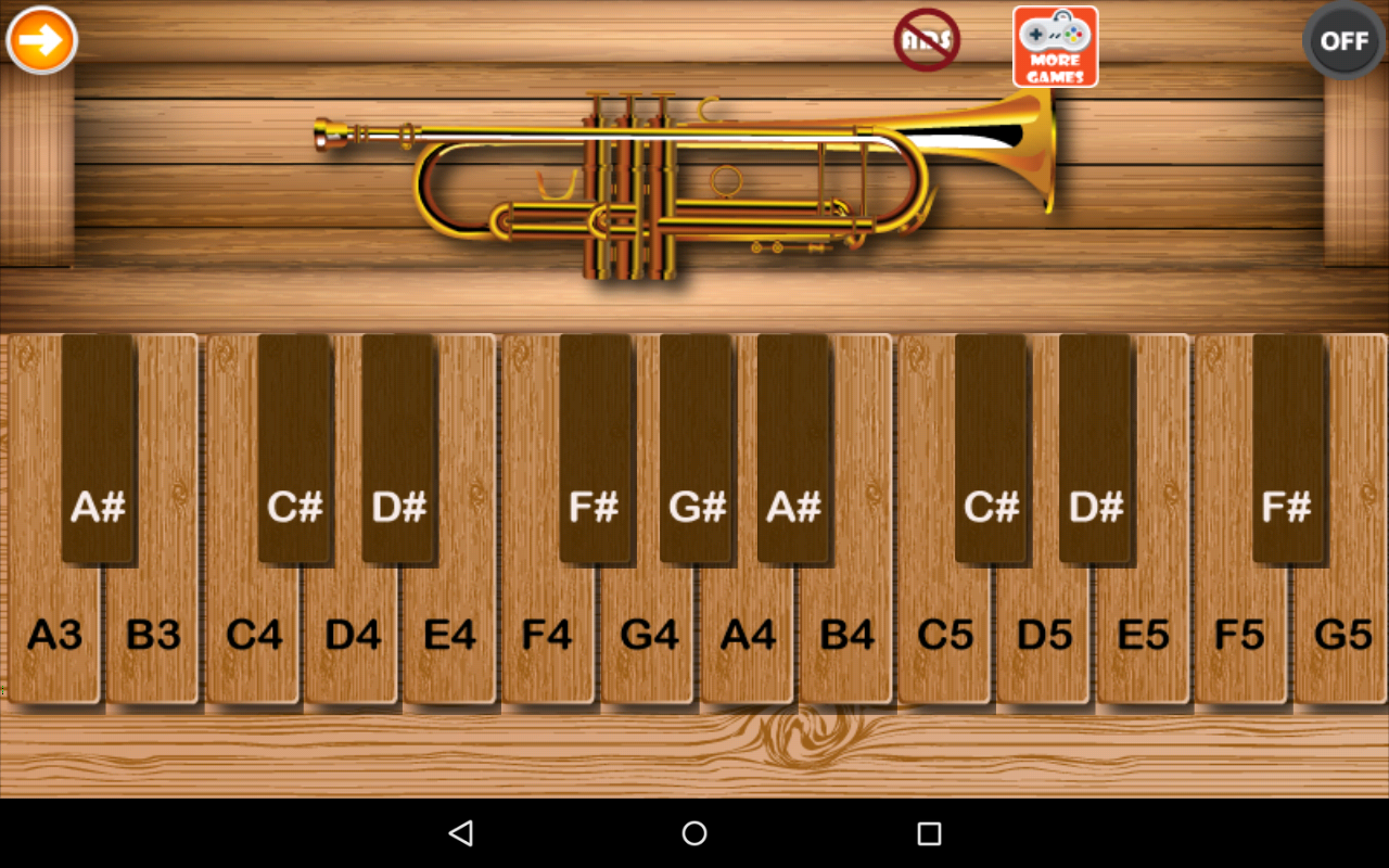 Android application Professional Trumpet screenshort