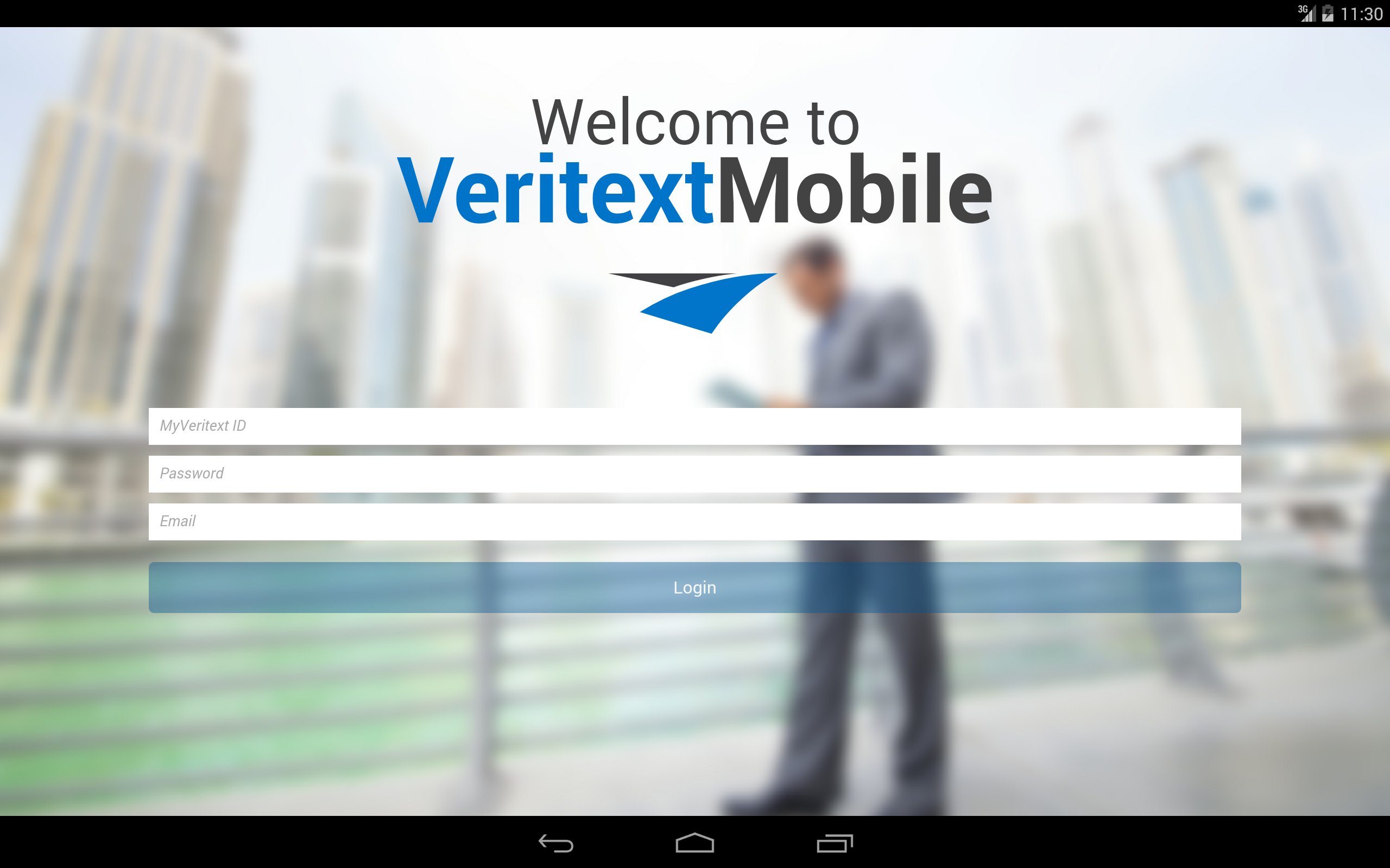 Android application Veritext Anywhere screenshort