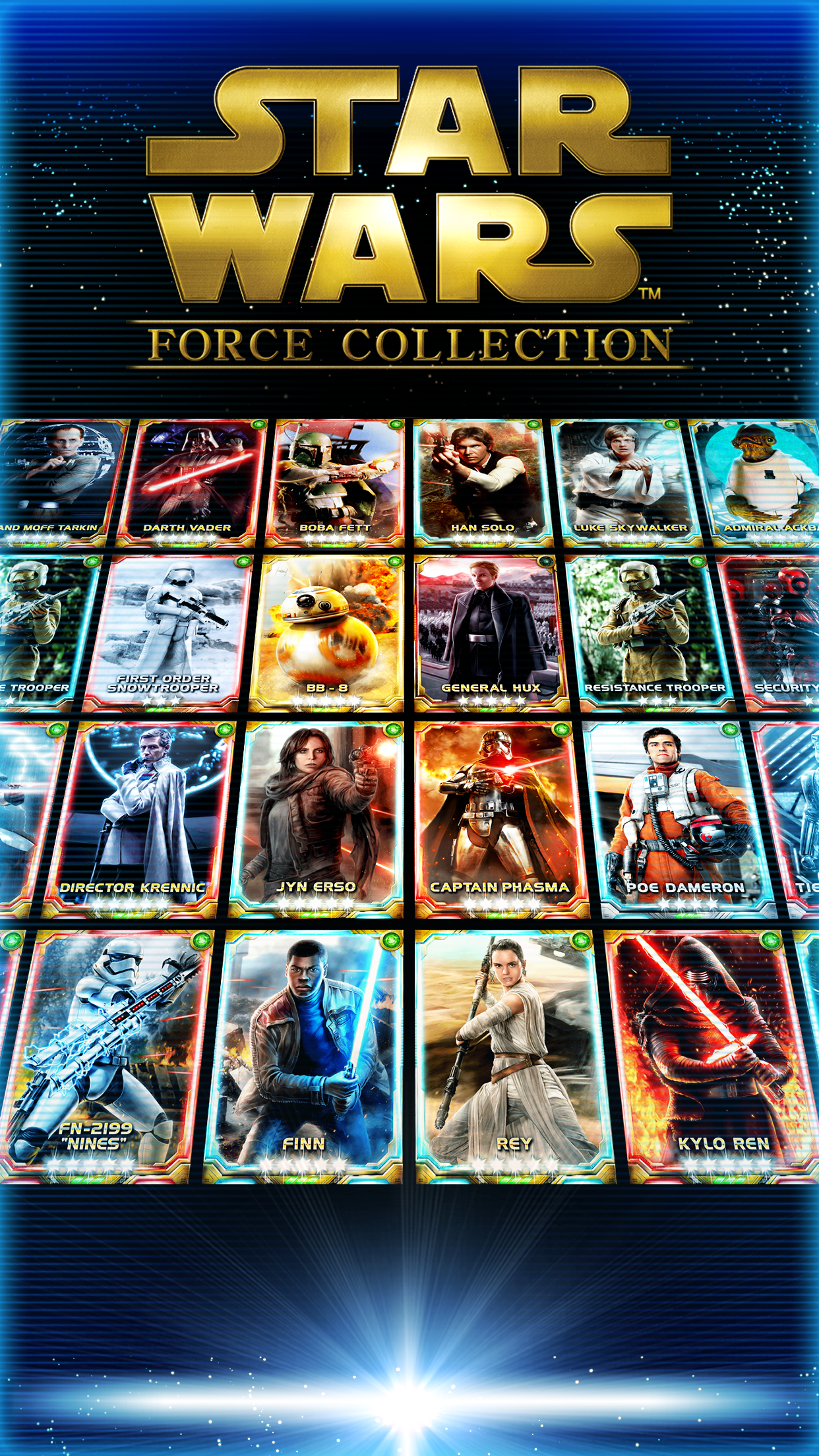 Android application Star Wars Force Collection screenshort
