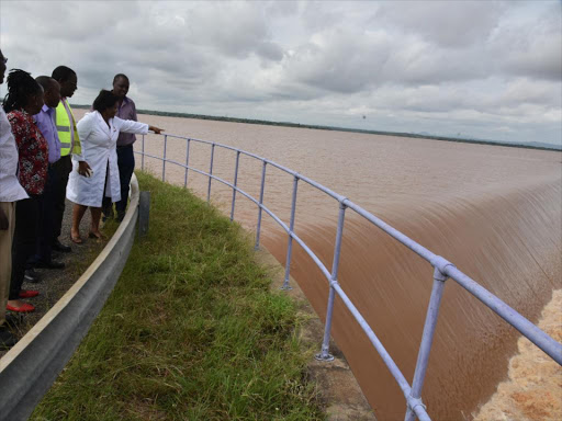 Masinga Dam at the border of Embu and Machakos counties.