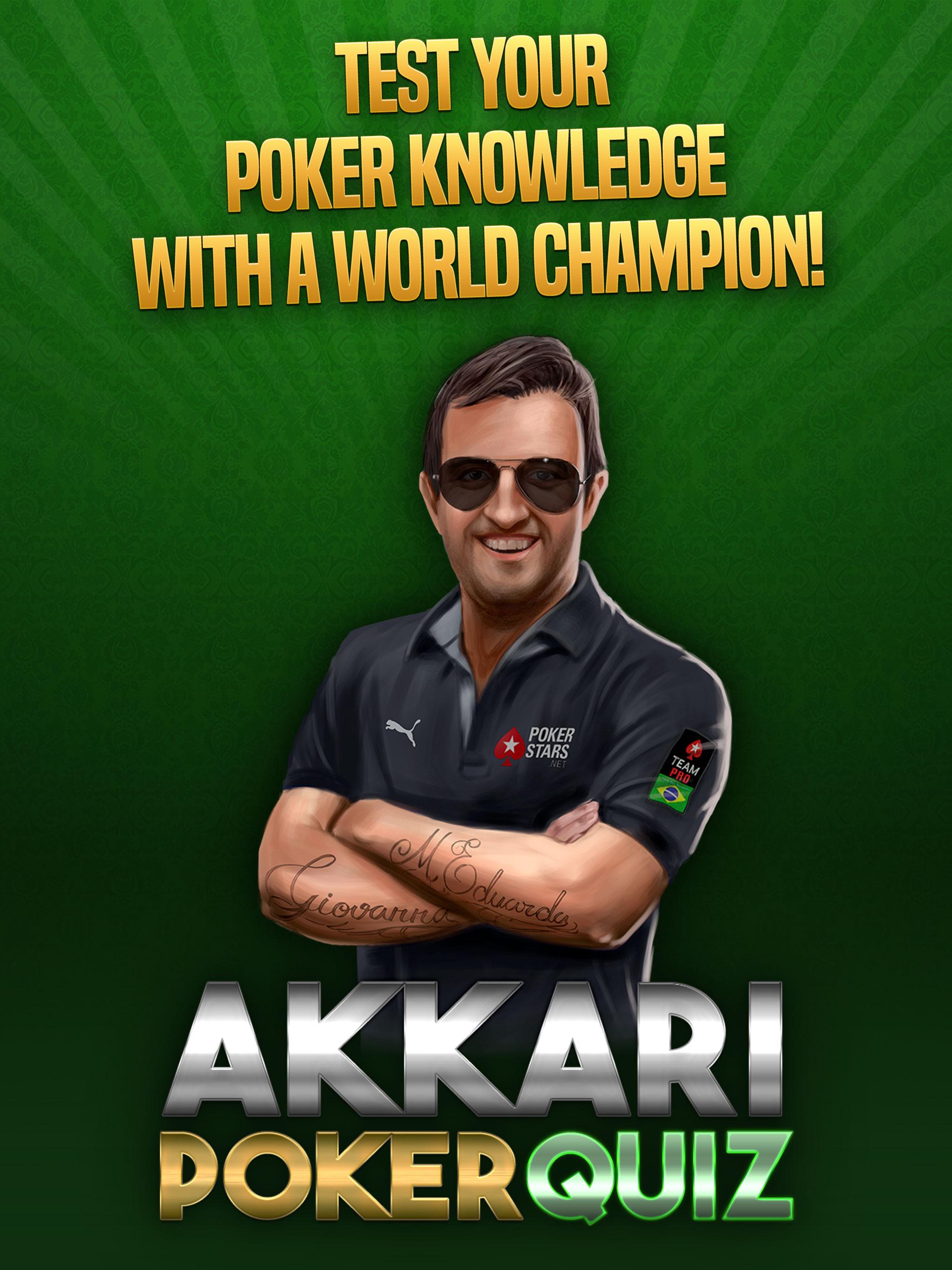 Android application Akkari Poker Quiz screenshort