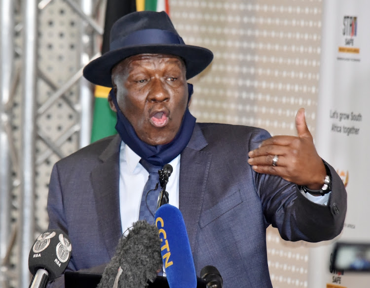 Police minister Bheki Cele.