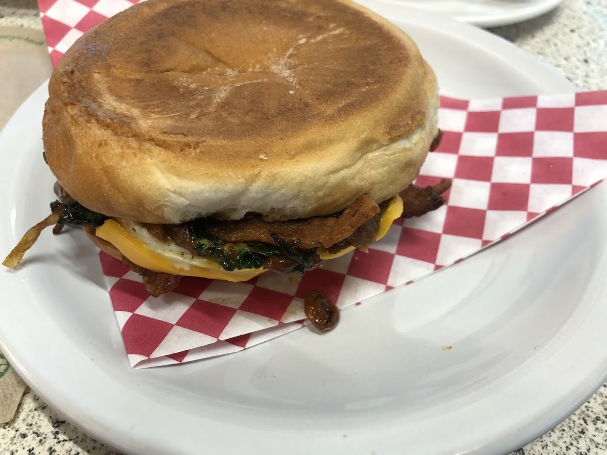 Breakfast sandwich...way more delicious than this one looks