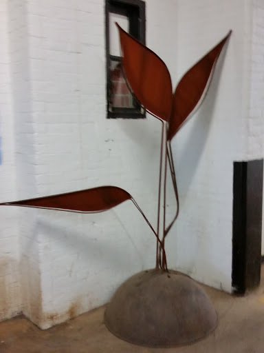 Metal Plant Sculpture