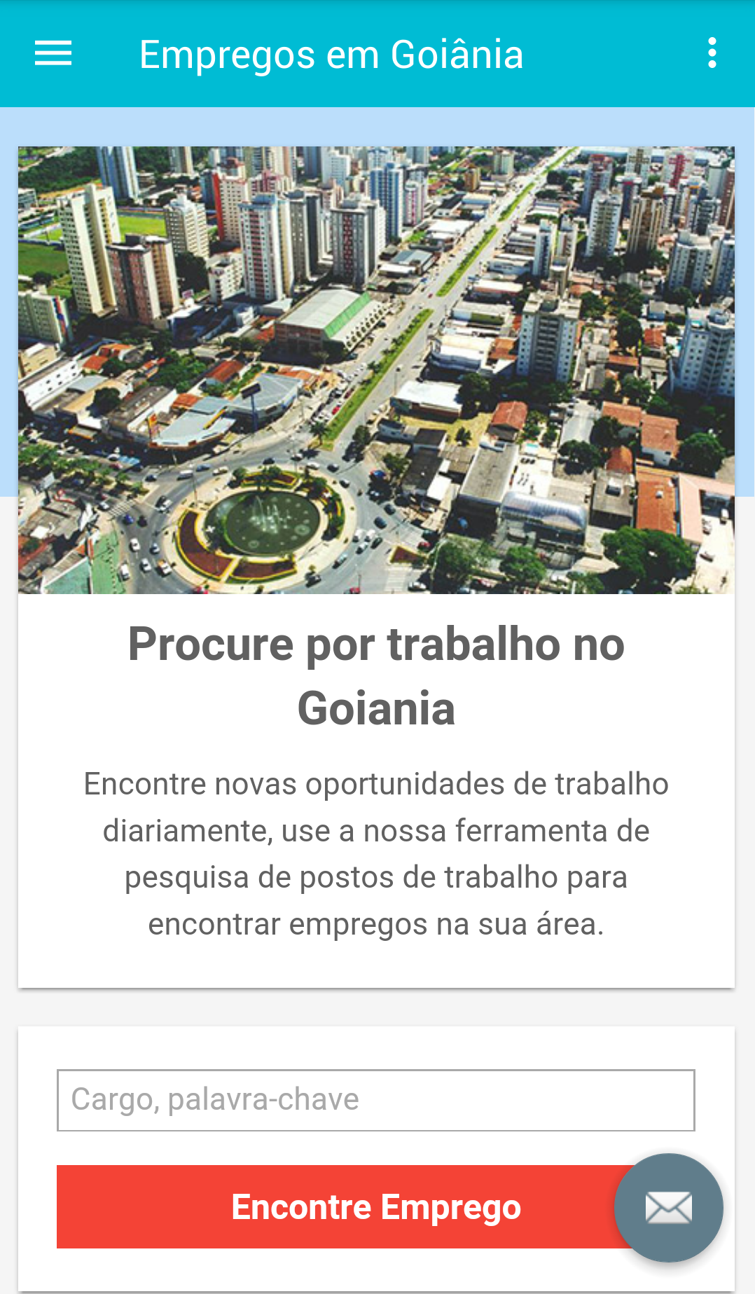 Android application Empregos em Goiânia, Brasil screenshort
