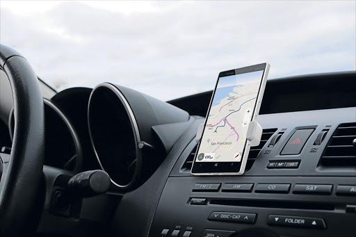 You can clip the Kenu Airframe - a portable smartphone mount -onto an air vent in your car.