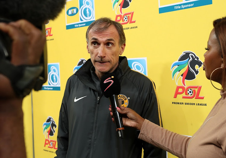 Giovanni Solinas, coach of Kaizer Chiefs during the 2018 Currie Cup2018 MTN8 Semi Final 2nd Leg match between Kaizer Chiefs and Supersport United at the FNB Stadium, Johannesburg on 01 September 2018.