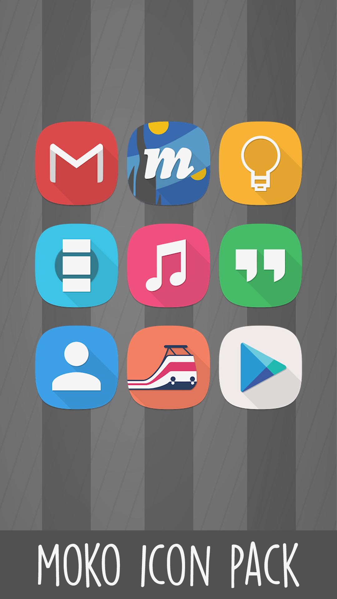 Android application Moko - Icon Pack screenshort