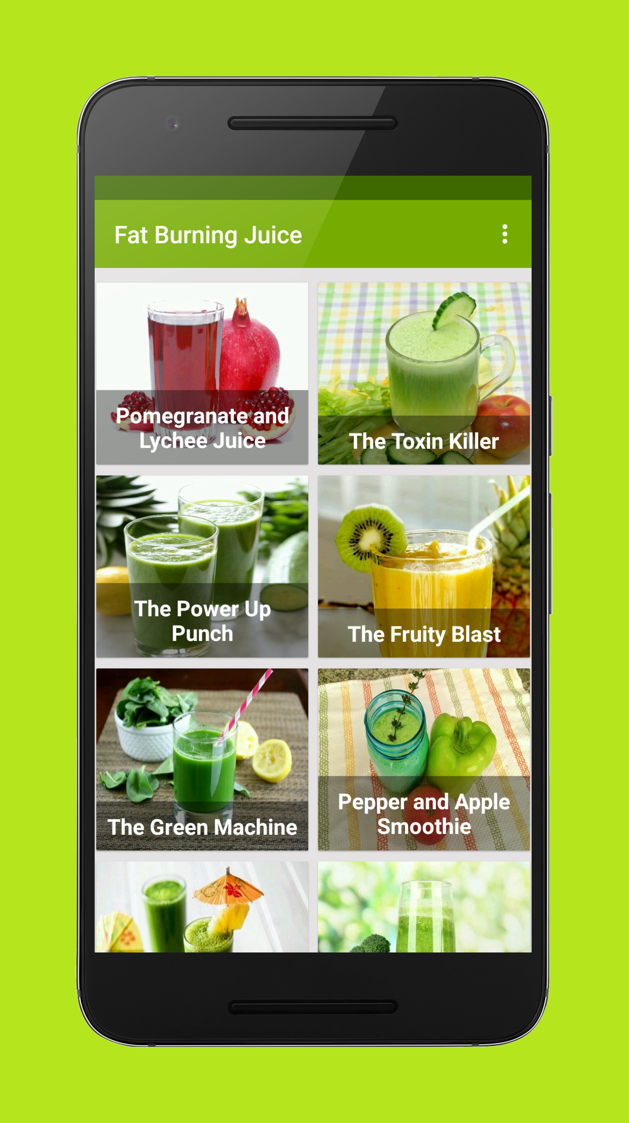 Android application Fat Burning Juice screenshort