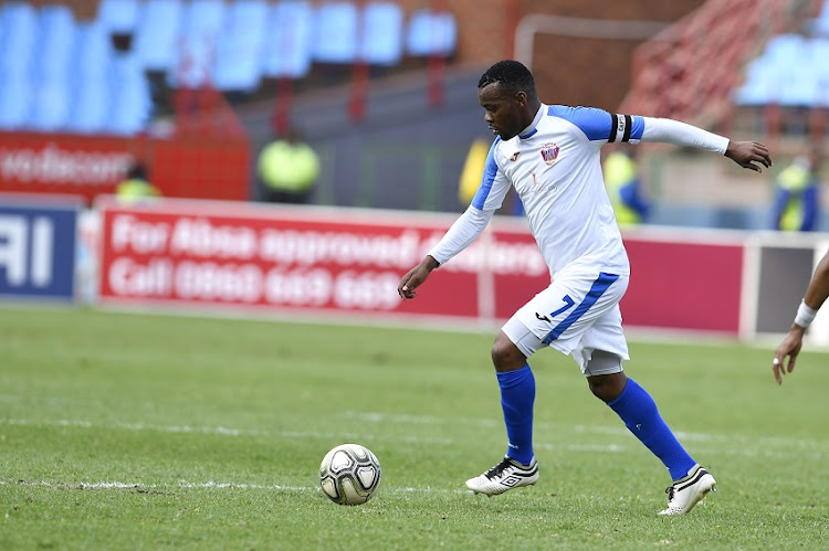 Andile Mbenyane of Chippa United during the Absa Premiership match between Mamelodi Sundowns and Chippa United at Loftus Versfeld Stadium on April 23, 2019 in Pretoria, South Africa.