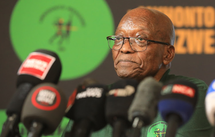 Former president Jacob Zuma announced last month his conscience would no longer allow him to vote for 'the current ANC' and he would throw his weight behind the MK party. File photo.