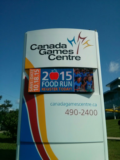 Canada Games Center Sign