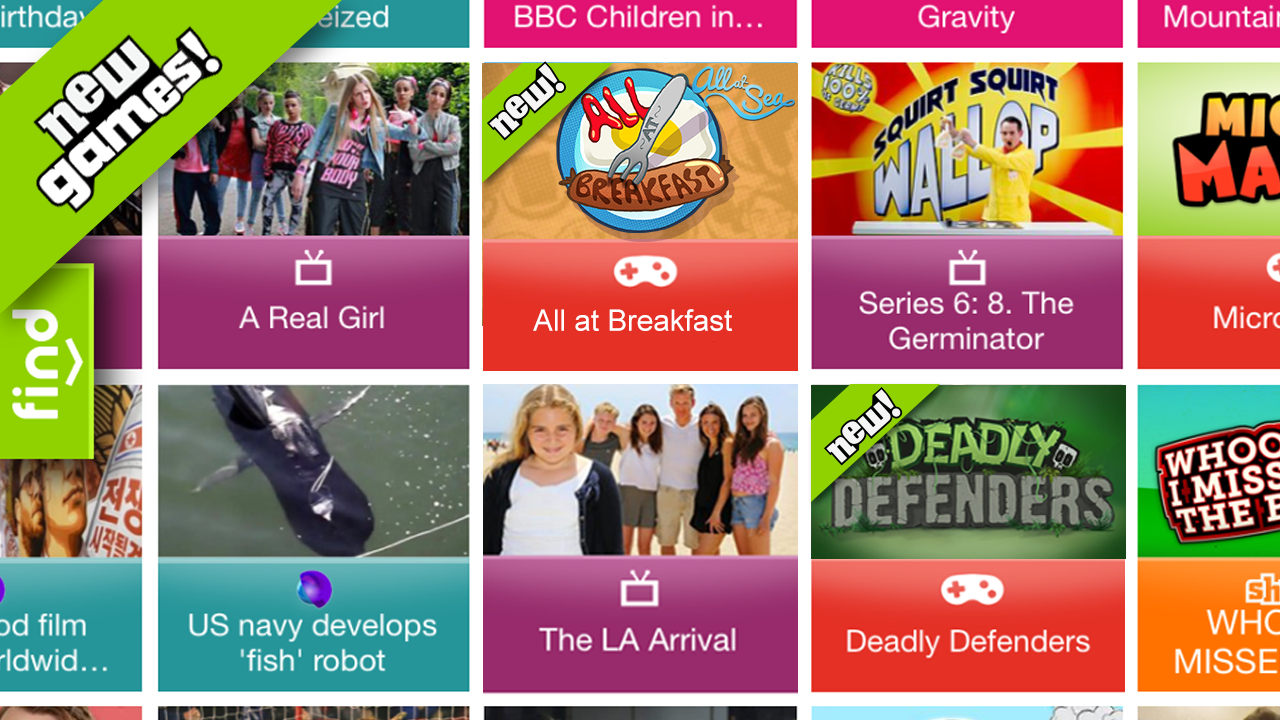 Android application Go CBBC screenshort