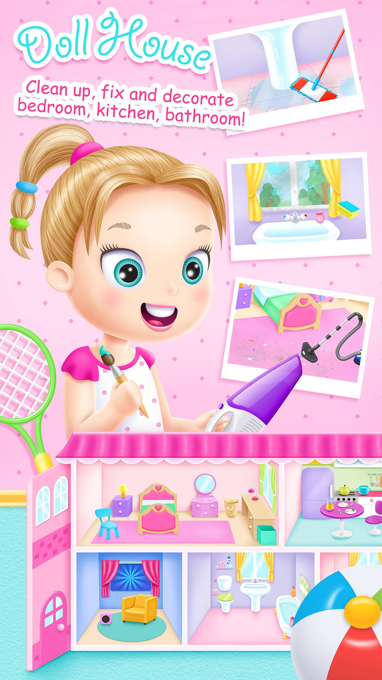 Android application Doll House Cleanup screenshort