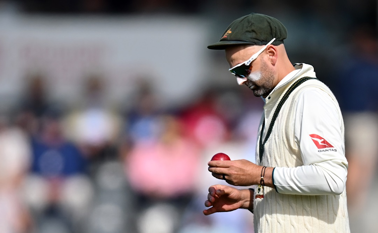 Nathan Lyon of Australia during the second Test against New Zealand at Hagley Oval in Christchurch on March 10.