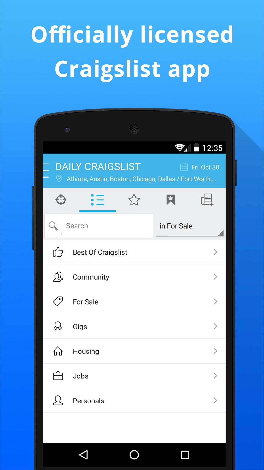 Android application Daily Craigslist App screenshort