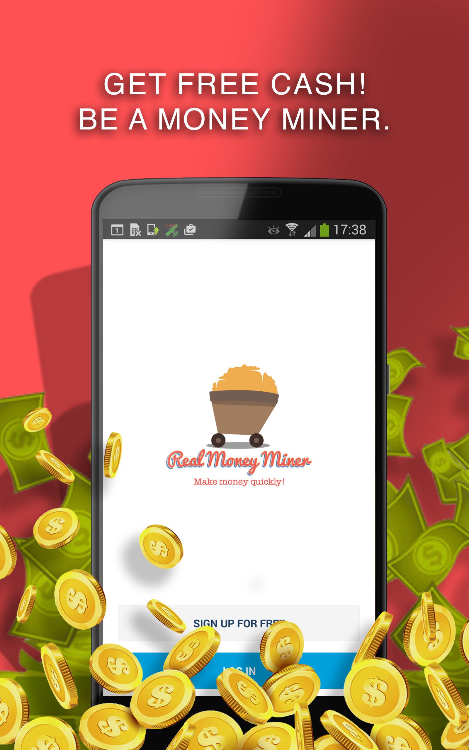 Android application Real Gold Miner - Earn Cash! screenshort