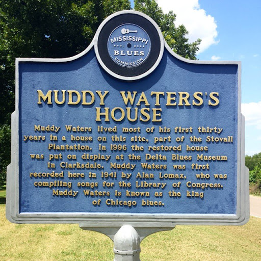 MUDDY WATERS'S HOUSE Muddy Waters lived most of his first thirty years in a house on this site, part of the Stovall Plantation. In 1996 the restored house was put on display at the Delta Blues...