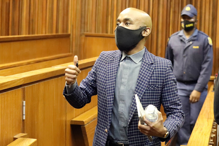 Ntuthuko Shoba during a previous appearance in the Johannesburg high court.