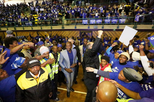 Marking ten days till the local municipal elections, DA leader Mmusi Maimane and Nelson Mandela Bay mayoral candidate Athol Trollip came out guns blazing and prematurely predicted their win in the upcoming local municipal elections. Picture Credit: Eugene Coetzee / The Herald