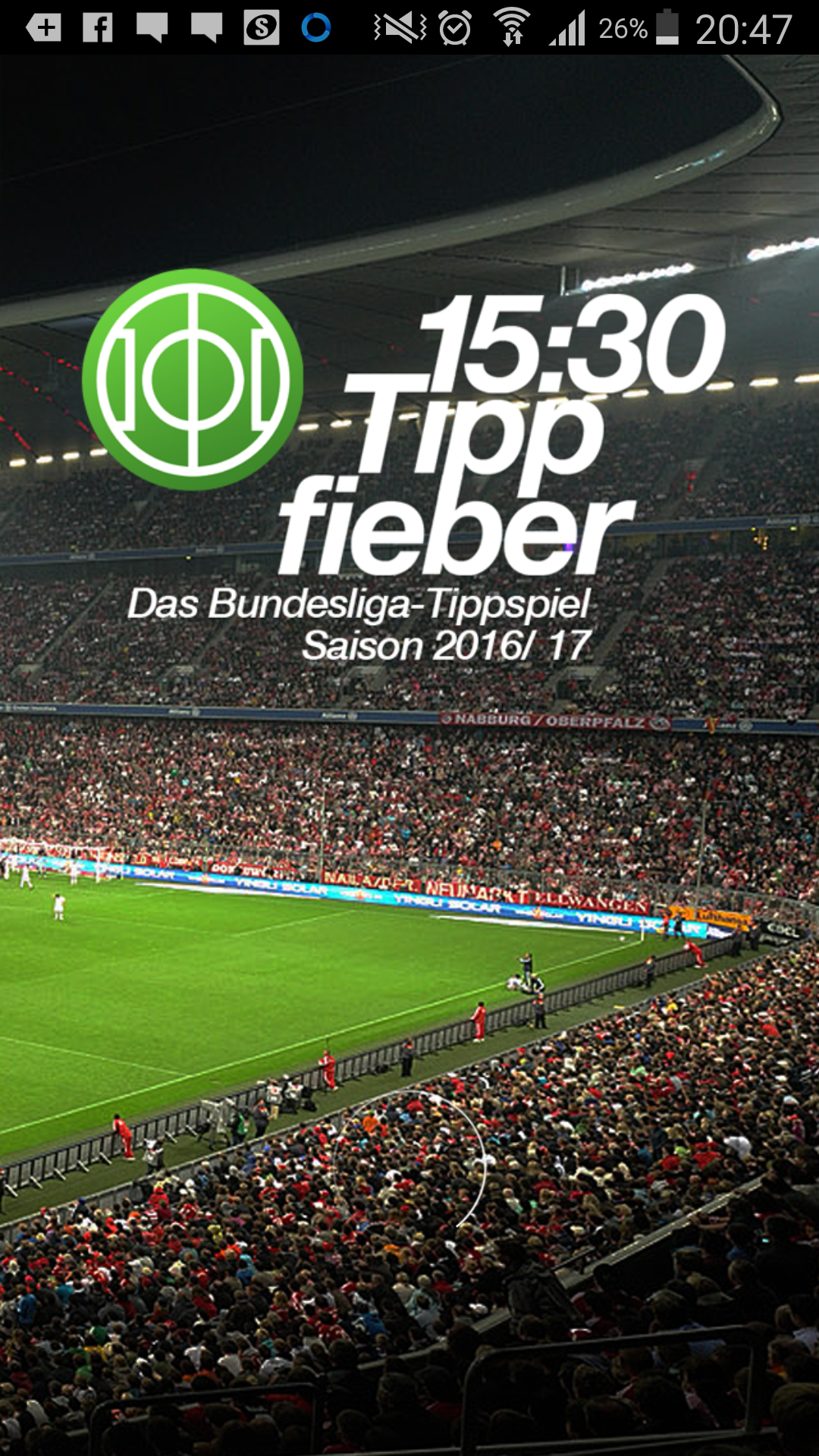 Android application 15:30 - Fußball Tippspiel screenshort