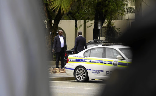 Bodyguards believed to be those of former president Jacob Zuma were seen at Mmabatho Palms Hotel's parking lot in Mahikeng, North West, yesterday.