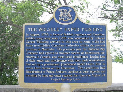 In August, 1870, a force of British regulars and Canadian militia comprising some 1,200 men commanded by Colonel Garnet Wolseley, arrived in this area en route to the Red River to establish...