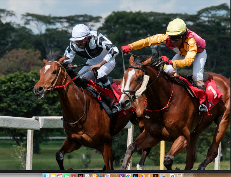 A past action at Ngong Racecourse